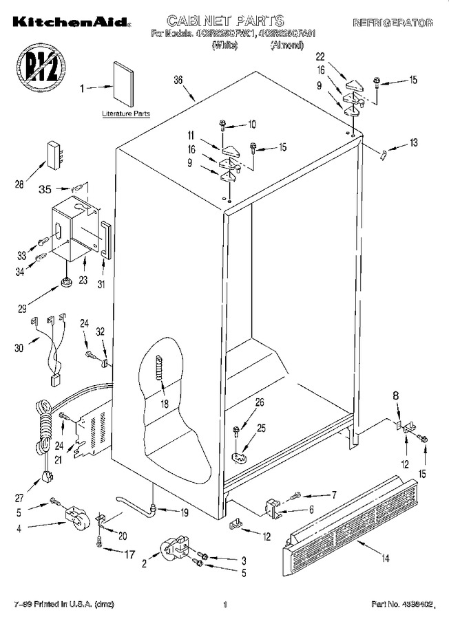 Diagram for 4KSRS25QFW01