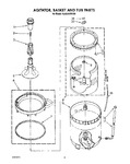 Diagram for 05 - Agitator, Basket And Tub