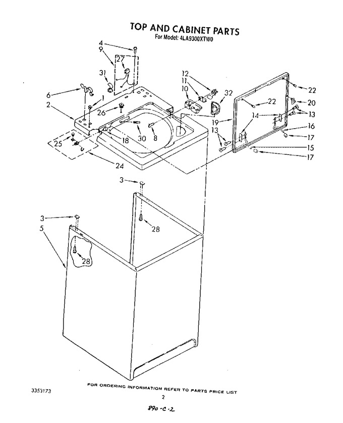 Diagram for 4LA9300XTW0