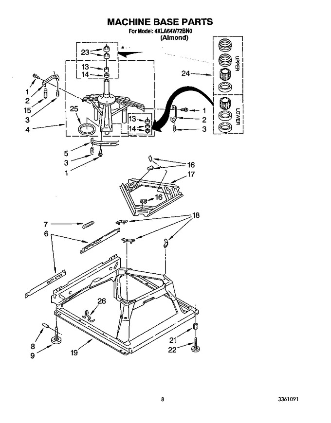 Diagram for 4XLA64W72BN0