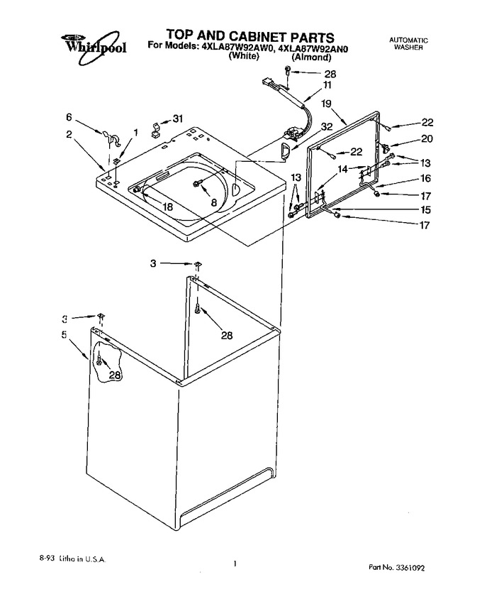 Diagram for 4XLA87W92AN0