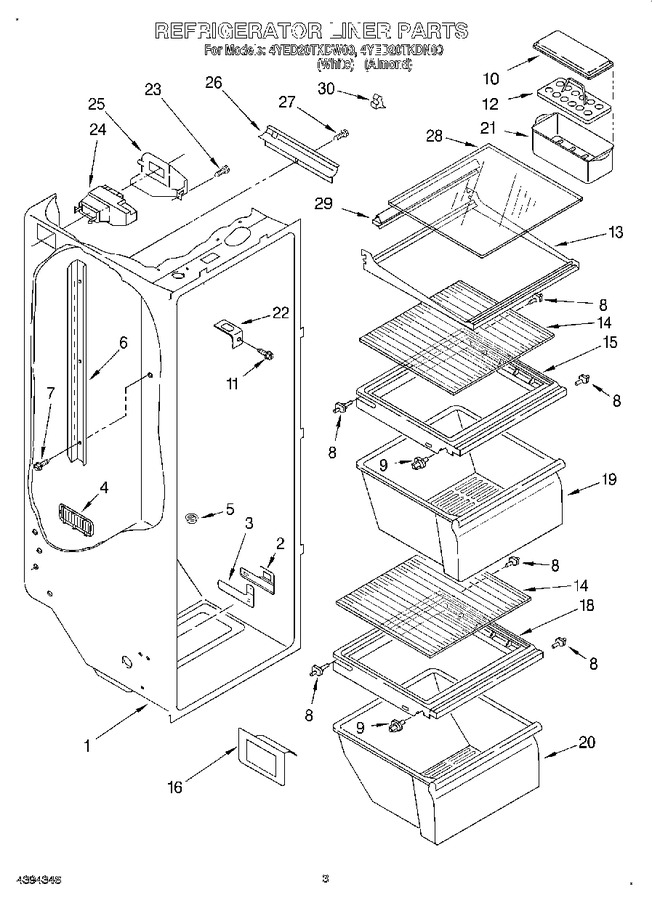 Diagram for 4YED20TKDW00