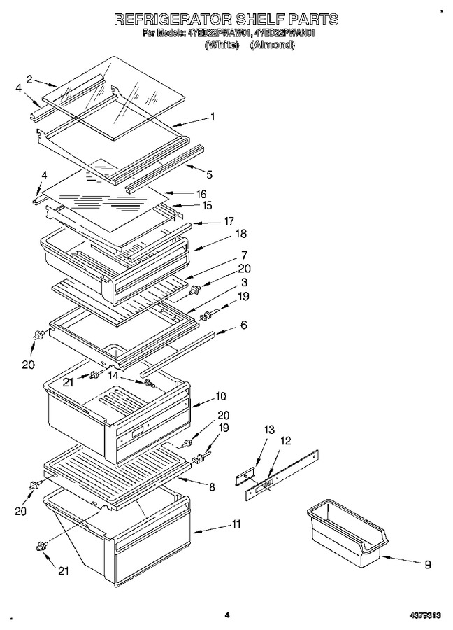 Diagram for 4YED22PWAW01