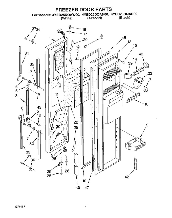 Diagram for 4YED25DQAW00
