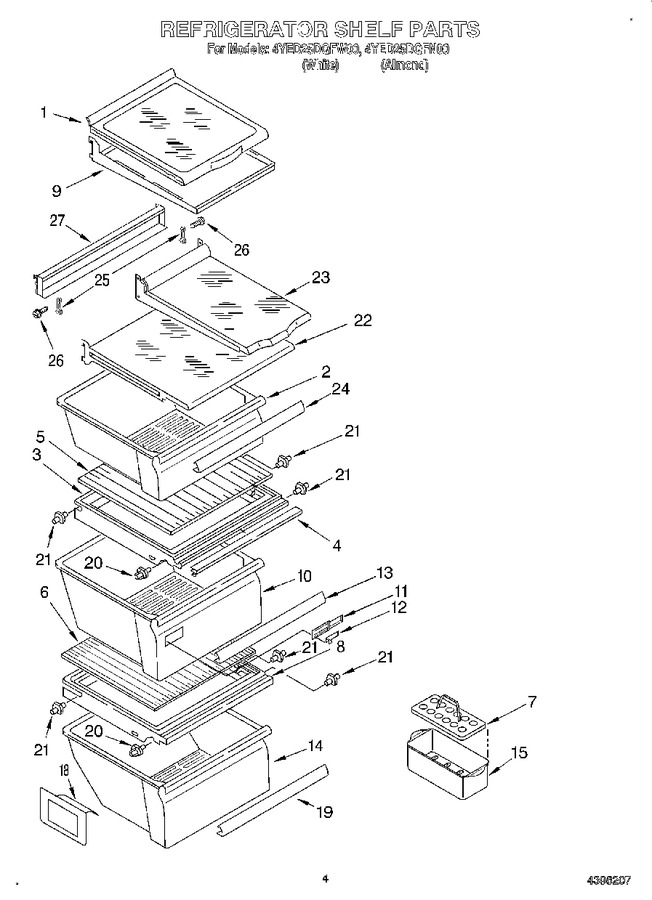Diagram for 4YED25DQFW00