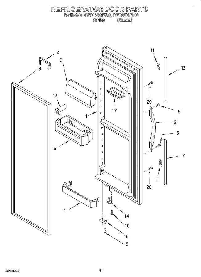 Diagram for 4YED25DQFW00