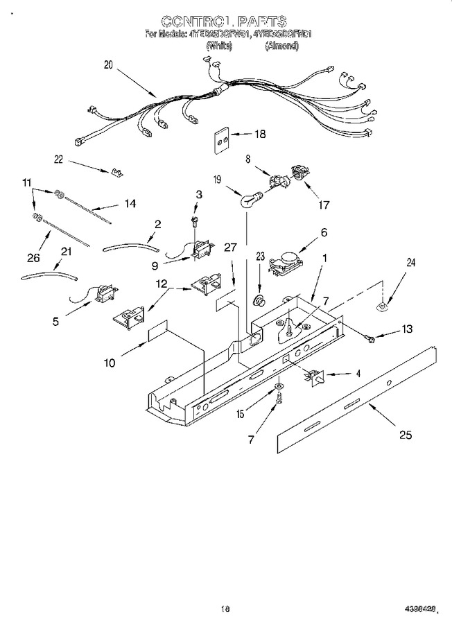 Diagram for 4YED25DQFW01