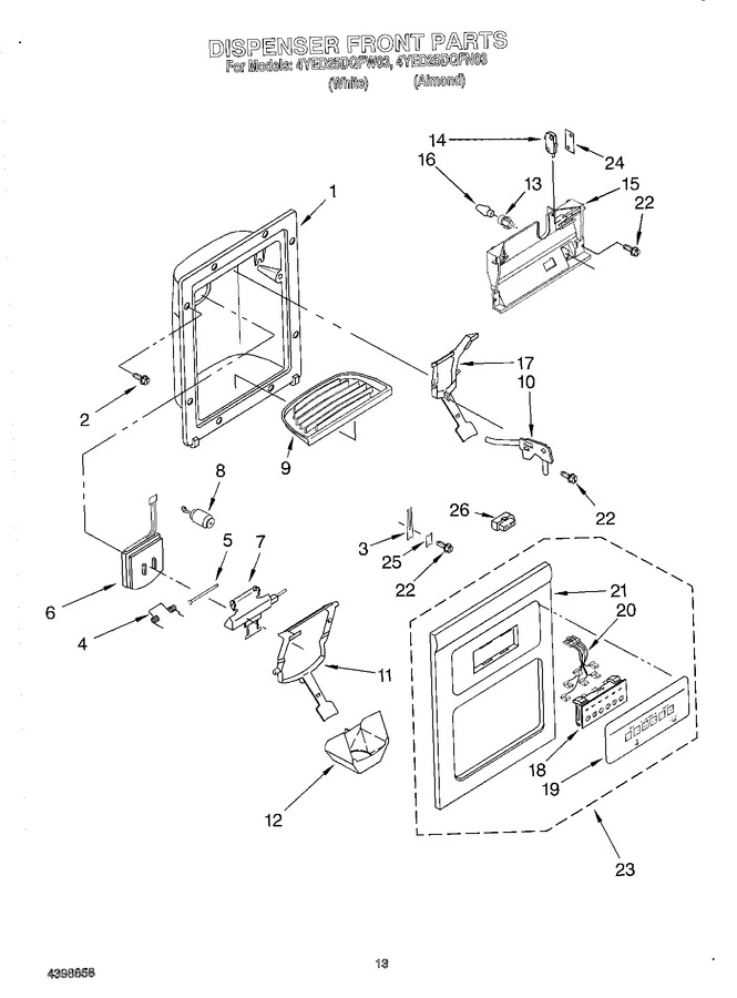 Diagram for 4YED25DQFW03