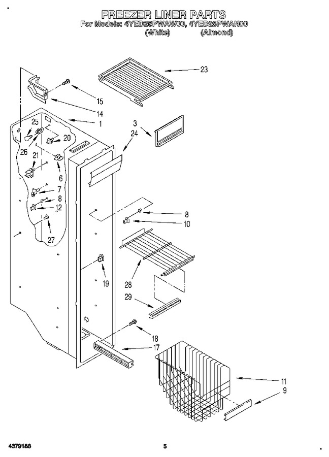 Diagram for 4YED25PWAW00