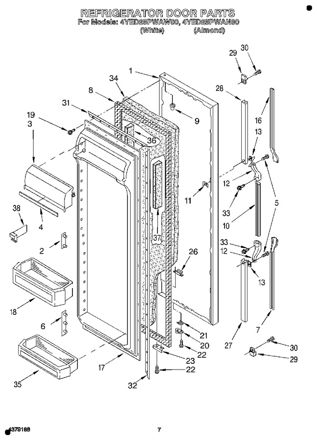 Diagram for 4YED25PWAW00