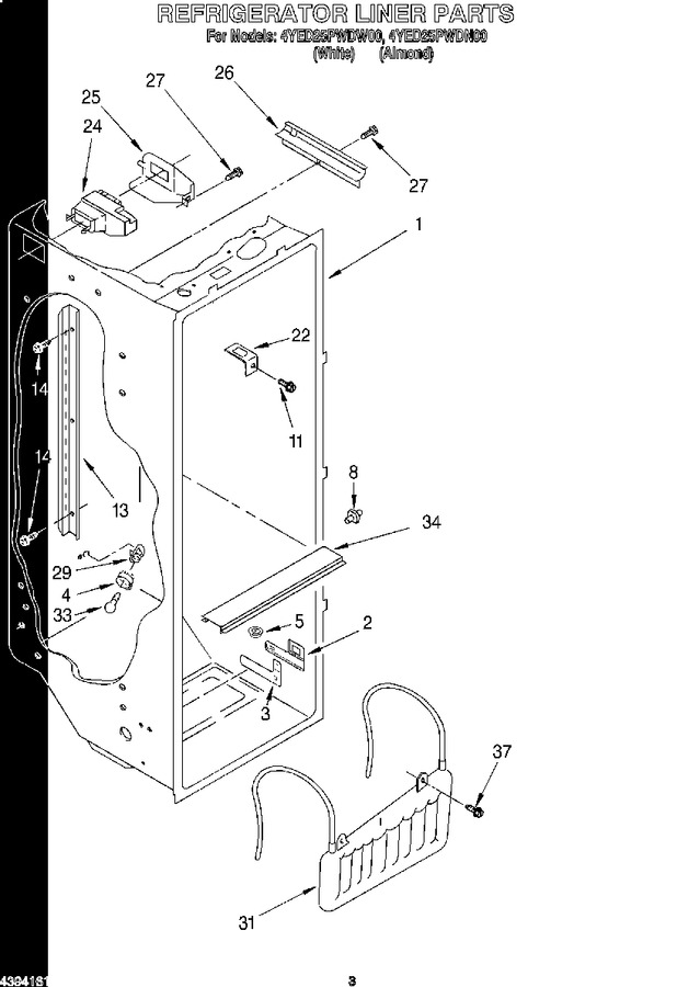 Diagram for 4YED25PWDN00