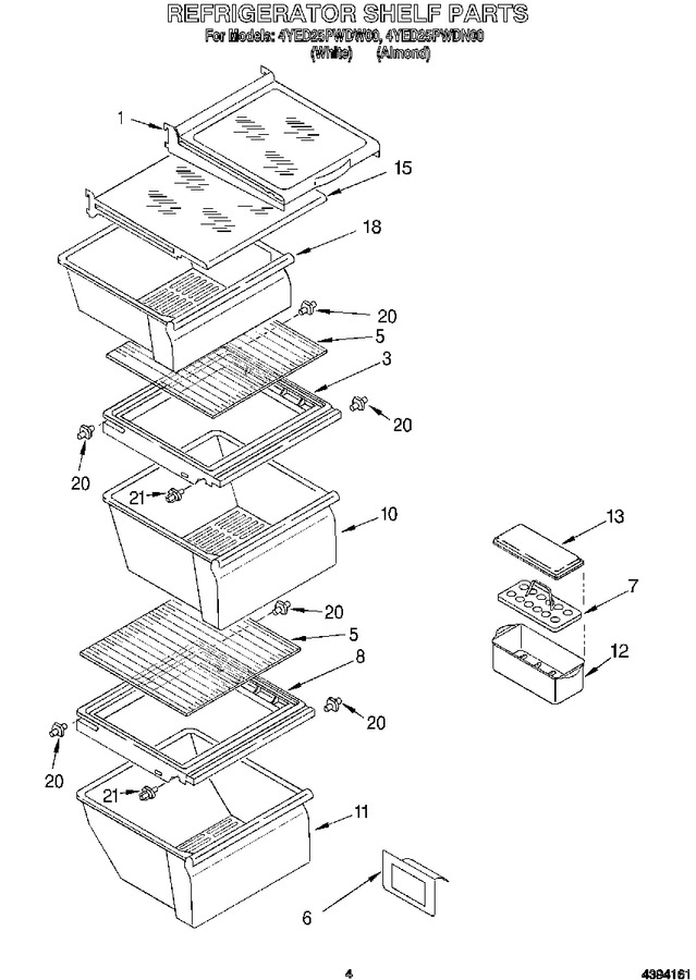 Diagram for 4YED25PWDN00