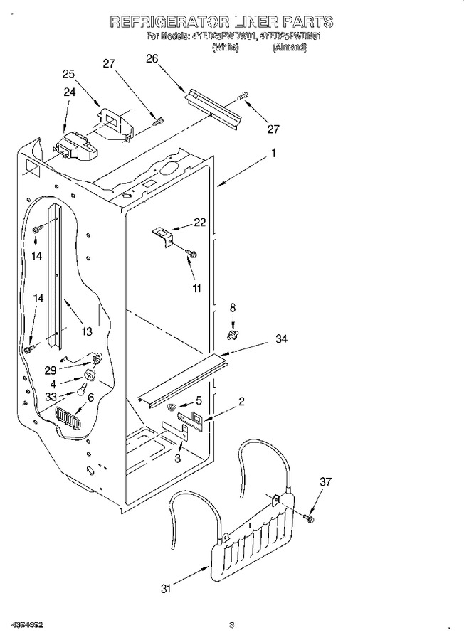 Diagram for 4YED25PWDW01