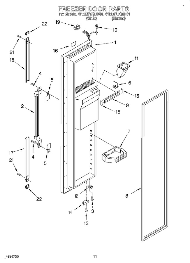 Diagram for 4YED27DQDW01