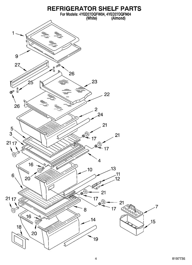Diagram for 4YED27DQFW04