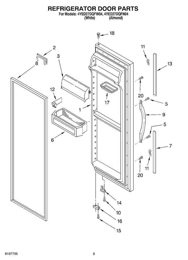 Diagram for 4YED27DQFW04