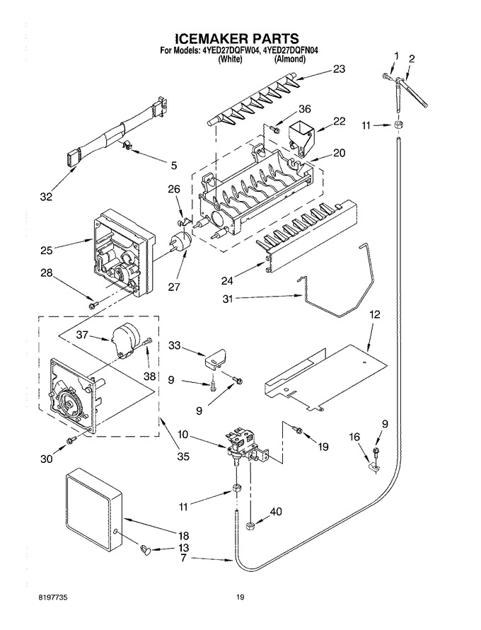 Diagram for 4YED27DQFN04