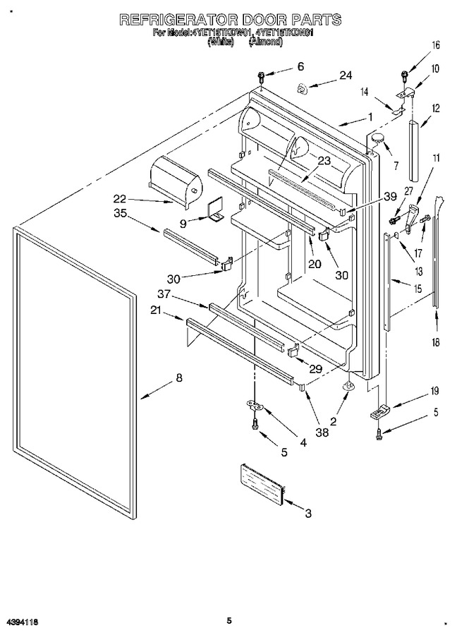 Diagram for 4YET18TKDW01