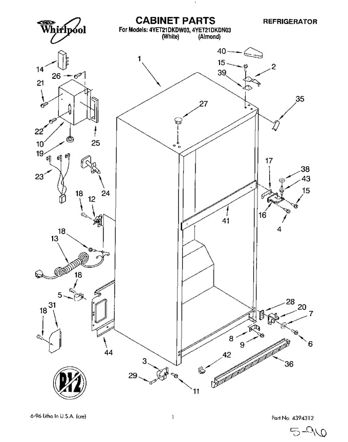 Diagram for 4YET21DKDN03