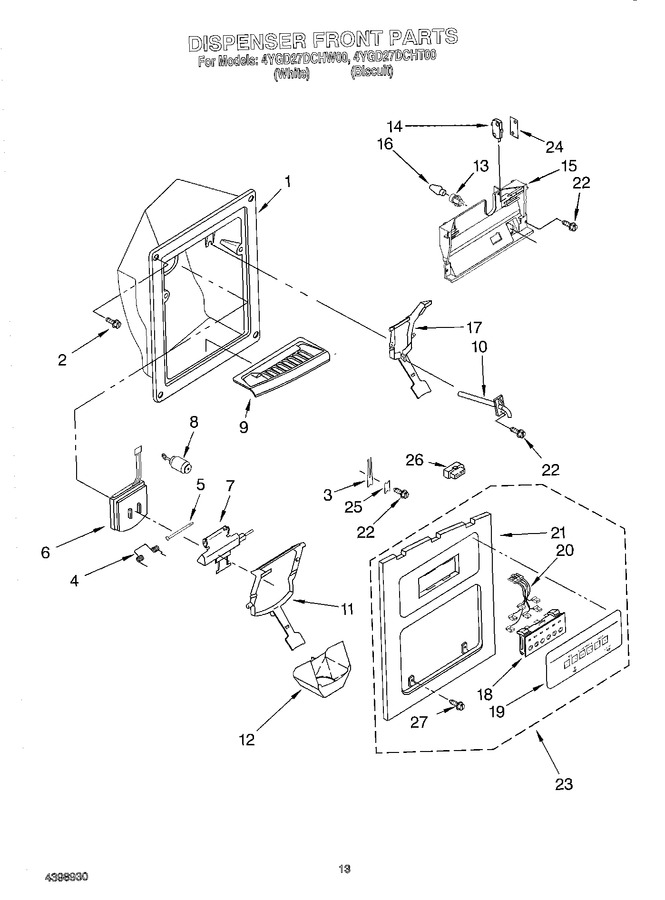 Diagram for 4YGD27DCHW00