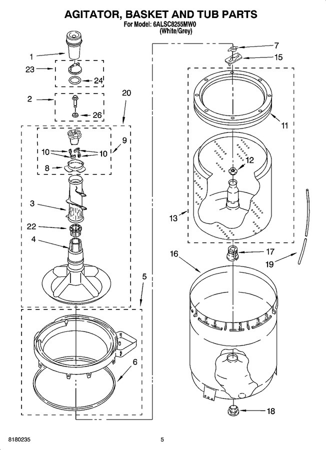 Diagram for 6ALSC8255MW0