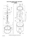 Diagram for 03 - Agitator, Basket And Tub Parts