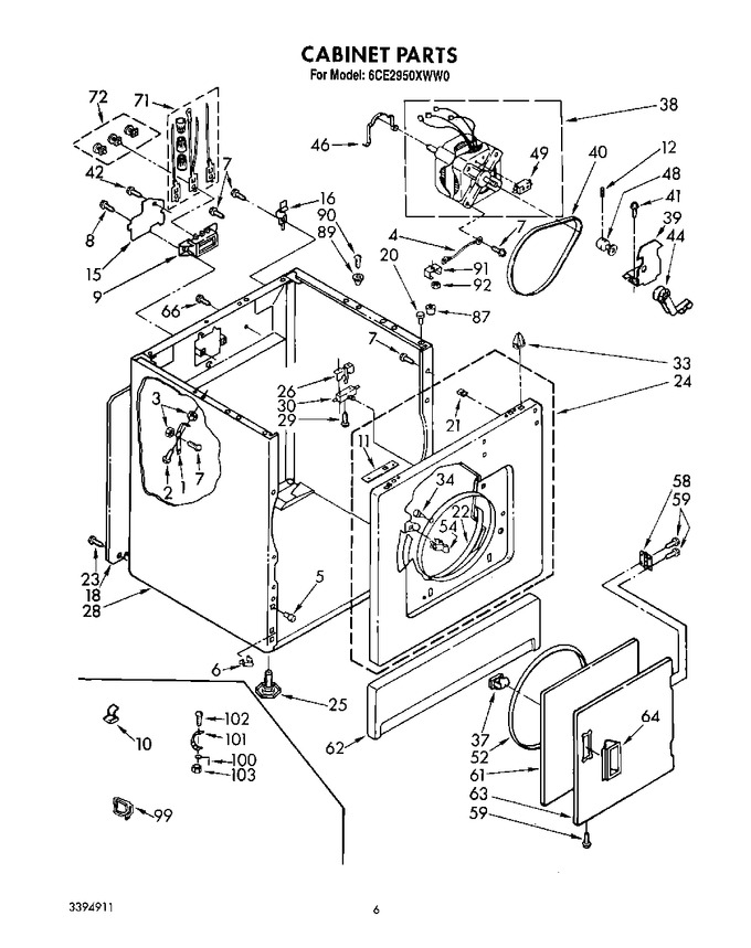Diagram for 6CE2950XWW0