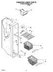 Diagram for 04 - Freezer Liner Parts