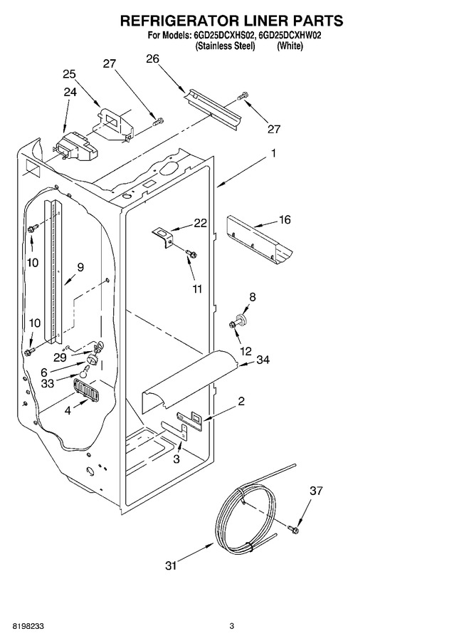 Diagram for 6GD25DCXHW02