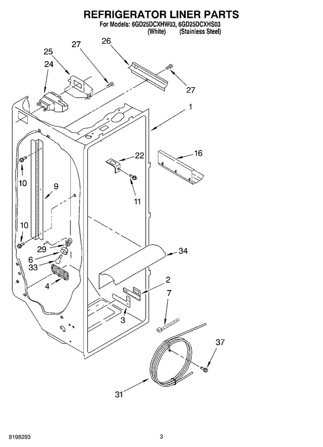 Diagram for 6GD25DCXHW03