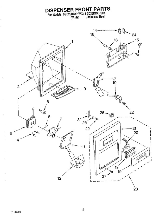 Diagram for 6GD25DCXHW03