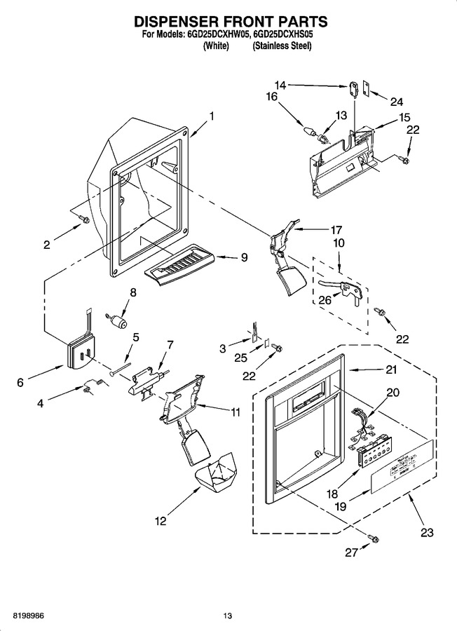 Diagram for 6GD25DCXHW05