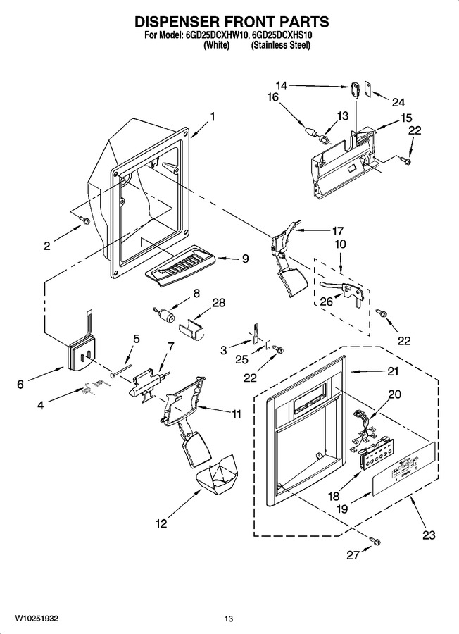 Diagram for 6GD25DCXHS10