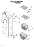 Diagram for 04 - Freezer Liner Parts
