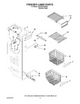 Diagram for 04 - Freezer Liner Parts