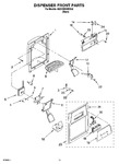 Diagram for 08 - Dispenser Front Parts