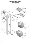 Diagram for 04 - Freezer Liner Parts