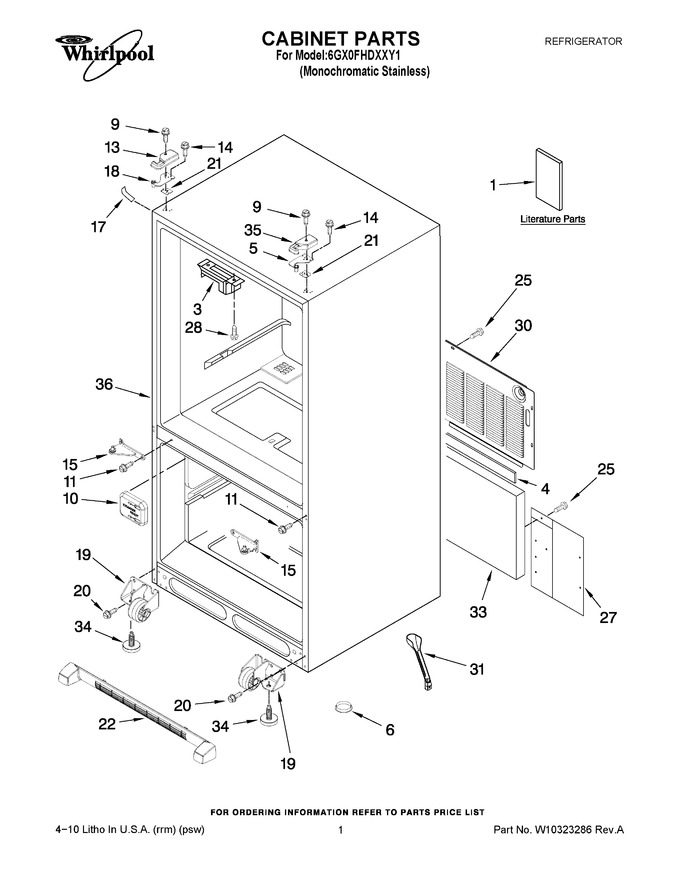 Diagram for 6GX0FHDXXY1