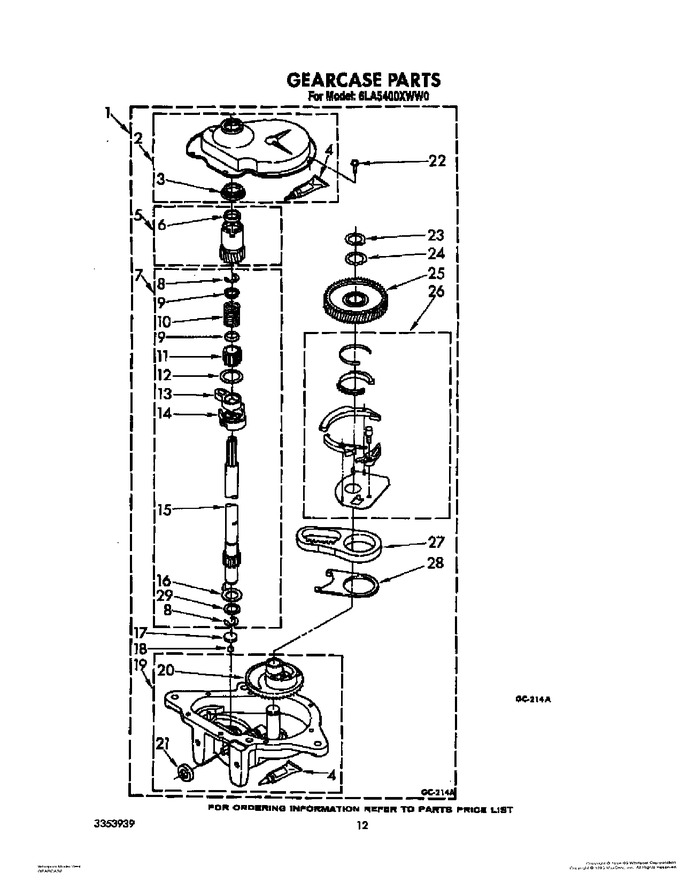 Diagram for 6LA5400XWF0