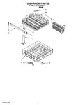 Diagram for 05 - Dishrack Parts