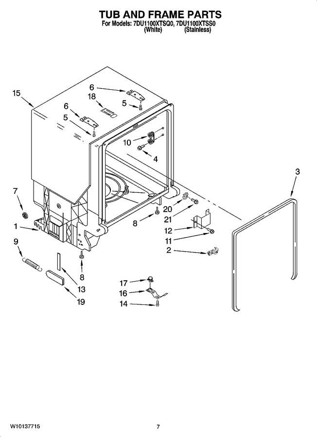 Diagram for 7DU1100XTSQ0