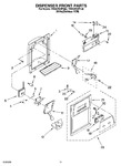Diagram for 08 - Dispenser Front Parts