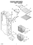 Diagram for 04 - Freezer Liner Parts