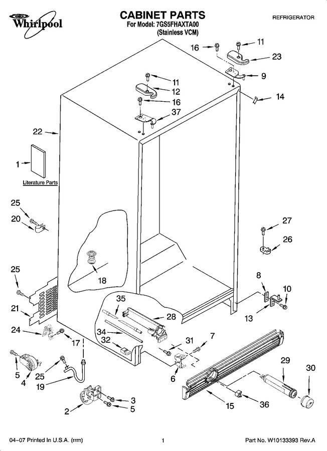 Diagram for 7GS5FHAXTA00