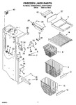 Diagram for 04 - Freezer Liner Parts