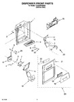 Diagram for 08 - Dispenser Front Parts