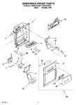 Diagram for 08 - Dispenser Front Parts