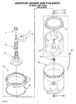Diagram for 03 - Agitator, Basket And Tub Parts