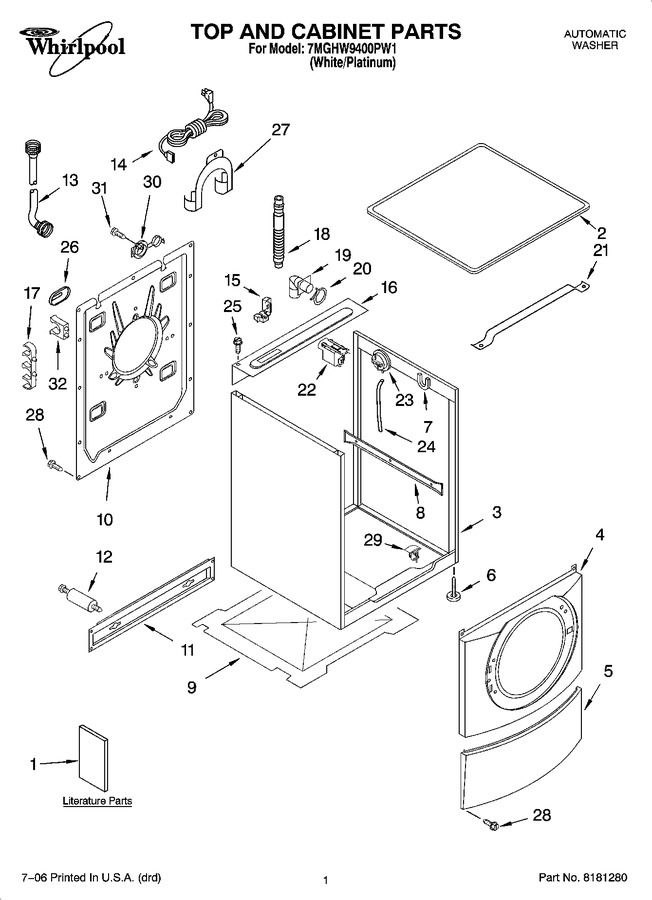 Diagram for 7MGHW9400PW1