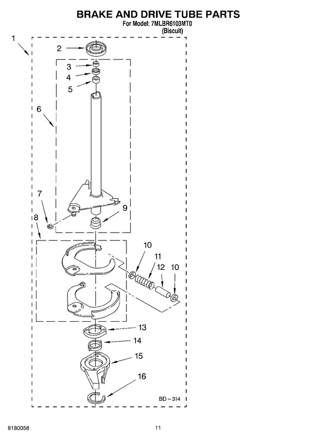 Diagram for 7MLBR6103MT0